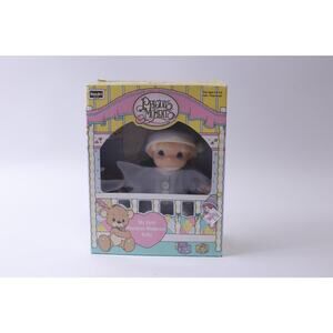 Precious Moments, Baby Doll, 6 inches, Vinyl Doll, Dressed, Combable Hair, Rose